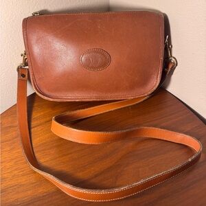Vintage Michael Green Leather Crossbody Bag